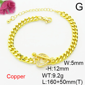 Fashion Copper Bracelet  F6B404821bbml-L024