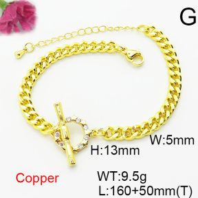 Fashion Copper Bracelet  F6B404822bbml-L024