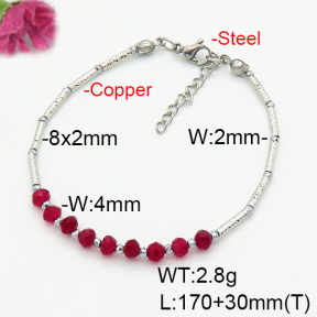 Fashion Copper Bracelet  Jade & Hematite  F6B404838abol-908