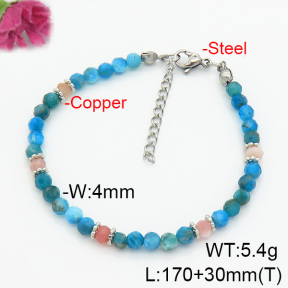 Fashion Copper Bracelet  Apatite & Morganite  F6B404848ahjb-908