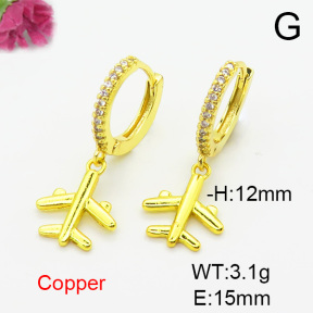 Fashion Copper Earrings  F6E403453vbnb-L024