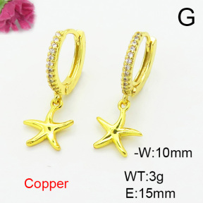 Fashion Copper Earrings  F6E403467vbnb-L024