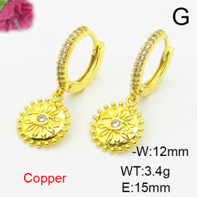 Fashion Copper Earrings  F6E403471vbnb-L024