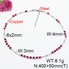 Fashion Copper Necklace  Jade & Hematite  F6N403758bhjl-908
