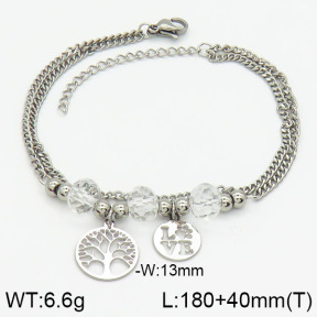 Stainless Steel Bracelet  2B4001302bbov-610