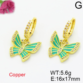 Fashion Copper Earrings  F6E301521aakk-L035