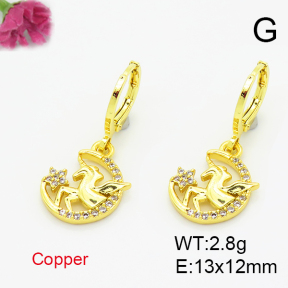 Fashion Copper Earrings  F6E403484avja-L035