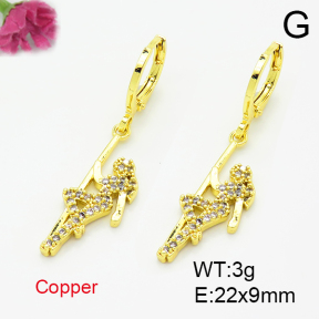 Fashion Copper Earrings  F6E403485baka-L035