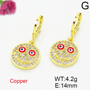 Fashion Copper Earrings  F6E403496ablb-L035