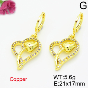 Fashion Copper Earrings  F6E403497aajm-L035