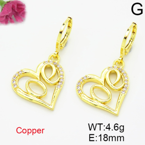 Fashion Copper Earrings  F6E403499avja-L035