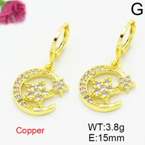 Fashion Copper Earrings  F6E403501avja-L035