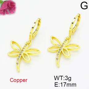 Fashion Copper Earrings  F6E403506aain-L035