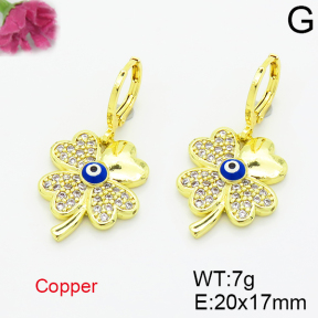 Fashion Copper Earrings  F6E403507ablb-L035