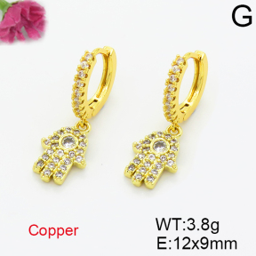 Fashion Copper Earrings  F6E403512aaji-L035