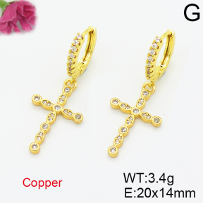 Fashion Copper Earrings  F6E403513aajo-L035