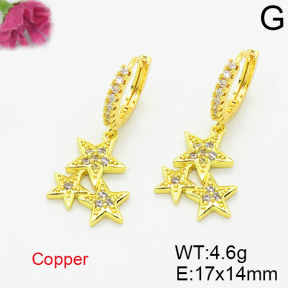 Fashion Copper Earrings  F6E403517aaik-L035