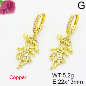 Fashion Copper Earrings  F6E403530aajm-L035