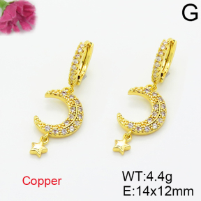 Fashion Copper Earrings  F6E403531aaji-L035