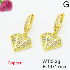 Fashion Copper Earrings  F6E403533aajm-L035