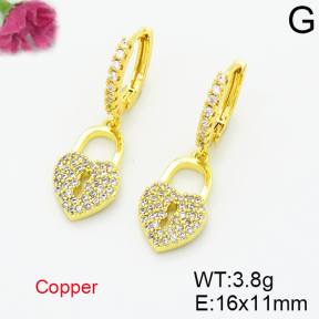 Fashion Copper Earrings  F6E403539aajm-L035