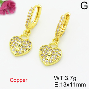 Fashion Copper Earrings  F6E403541avja-L035