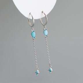 925 Silver Earrings    Weight:1.7g  11*49mm  JR1257viij-Y10  EH1278