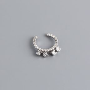 925 Silver Earrings  （1pc price）  Weight:0.7g  12mm  JR1299bhbh-Y10  EH1344