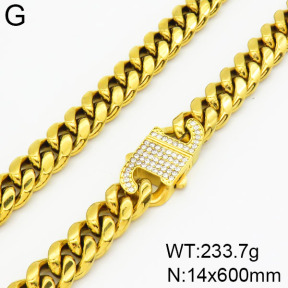 Stainless Steel Necklace  2N4000634bnob-382