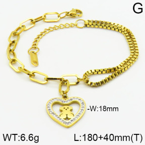 SS Bear Bracelets  TB2000131bvpl-434