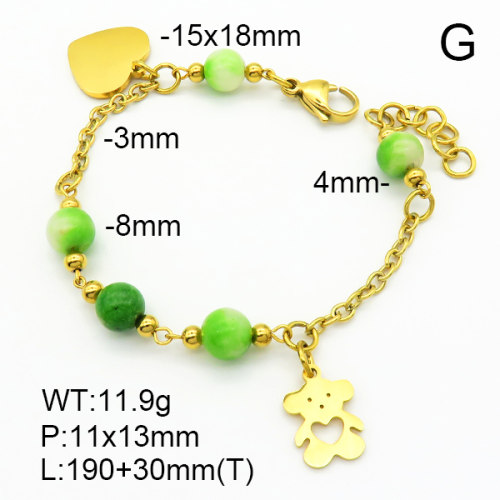 SS Bear Bracelets  TB7000018vbpb-685