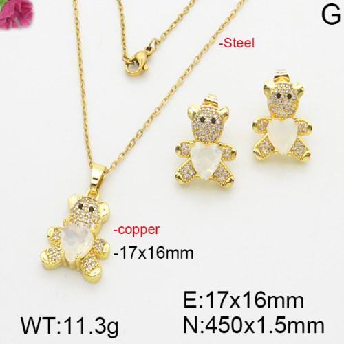 Fashion Copper Bear Sets  TS5000140bhbl-J127