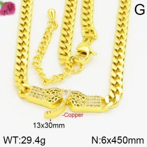 Fashion Copper Necklace  F2N400360ahlv-J22