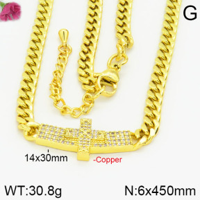 Fashion Copper Necklace  F2N400362ahlv-J22