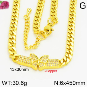 Fashion Copper Necklace  F2N400363ahlv-J22