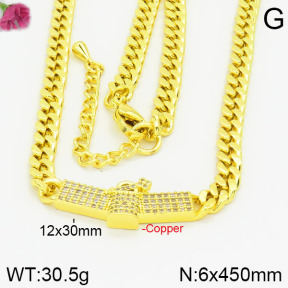 Fashion Copper Necklace  F2N400367ahlv-J22