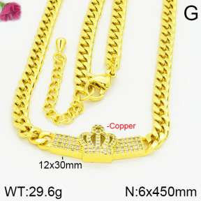 Fashion Copper Necklace  F2N400373ahlv-J22
