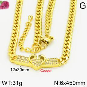 Fashion Copper Necklace  F2N400378ahlv-J22