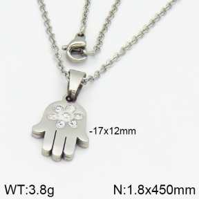 Stainless Steel Necklace  2N4000666ablb-212
