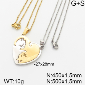 Stainless Steel Necklace  5N2001003bbml-698