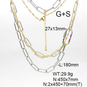 Stainless Steel Necklace  6N2003353vhnv-908