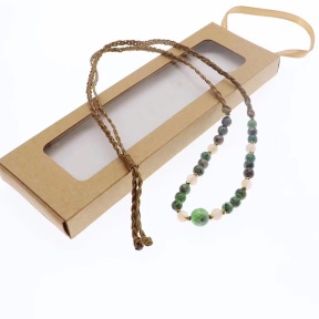 Nature Jade & Ruby in Zoisite & Hematite & Agate Necklace  Weight:15g  N:450mm  F6N403737bbov-Y008
