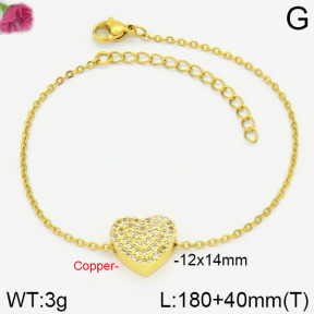 Fashion Copper Bracelet  F2B400541bbov-J111