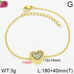 Fashion Copper Bracelet  F2B400543bbov-J111