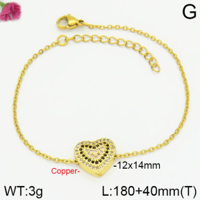 Fashion Copper Bracelet  F2B400544bbov-J111