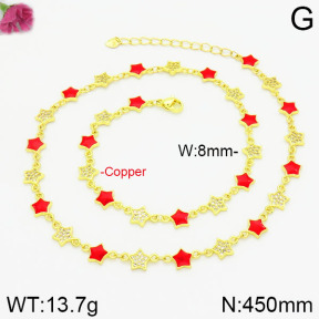Fashion Copper Necklace  F2N300025aija-J111