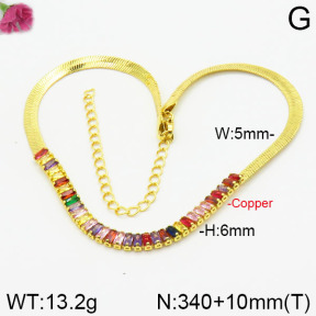 Fashion Copper Necklace  F2N400384vhkb-J111
