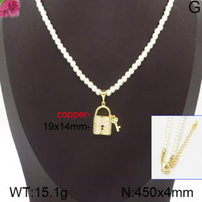 Fashion Copper Necklace  F5N300035ahlv-J40