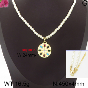 Fashion Copper Necklace  F5N300037vhnv-J40