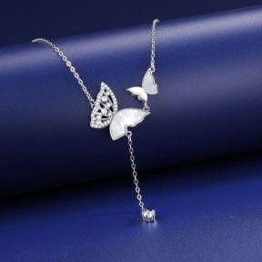 925 Silver Necklace  Weight:2.6g  25*50mm,L:40+5cm  JN1350ajnh-Y11  NB1002392